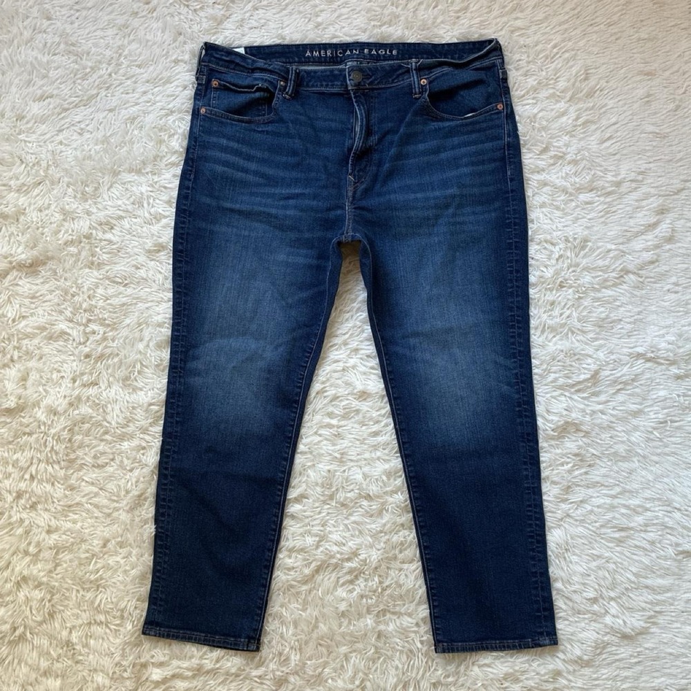 American Eagle Outfitters Airflex+ dark wash straight leg denim jeans 40x30